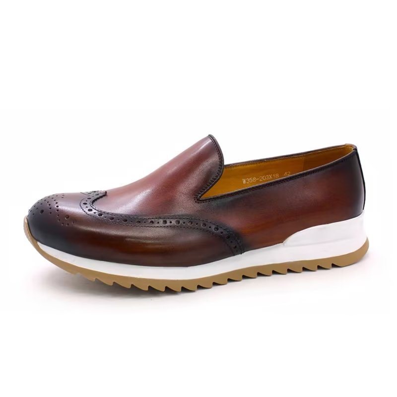 Ανδρικά Casual Παπούτσια Slip On Μοντέρνα - Καφές