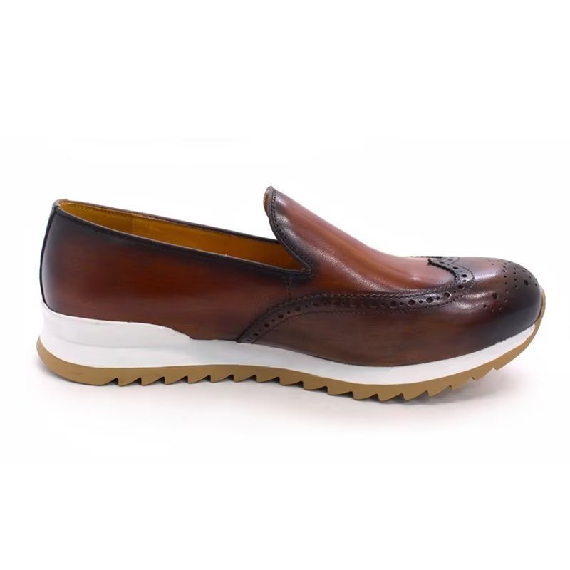 Ανδρικά Casual Παπούτσια Slip On Μοντέρνα - Καφές