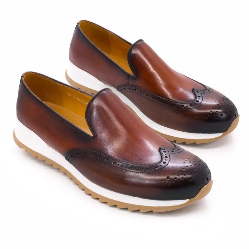 Ανδρικά Casual Παπούτσια Slip On Μοντέρνα - Καφές