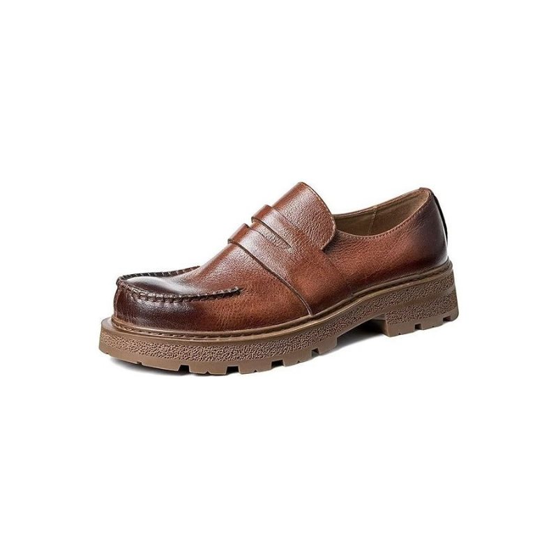 Ανδρικά Casual Παπούτσια Πολυτέλεια Comfort Slip-on Φόρεμα - Καφές