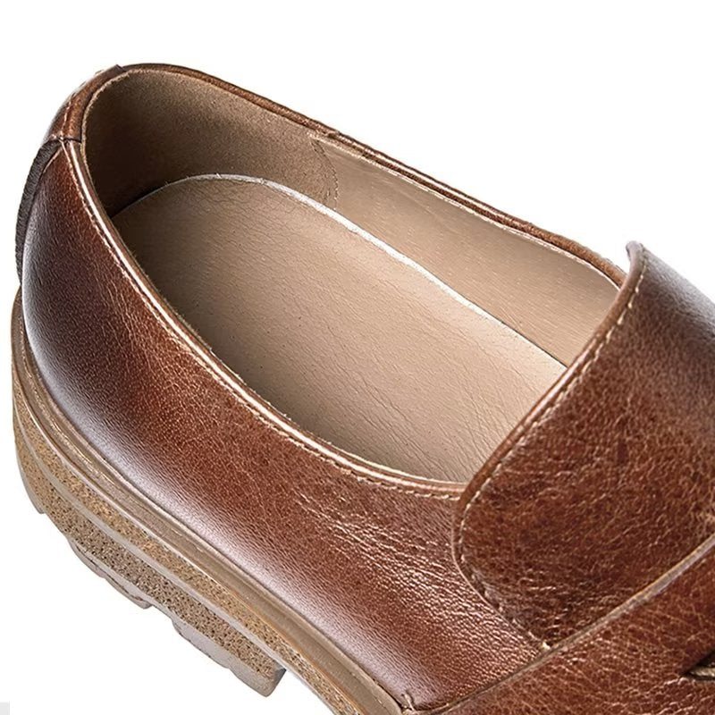 Ανδρικά Casual Παπούτσια Πολυτέλεια Comfort Slip-on Φόρεμα - Καφές