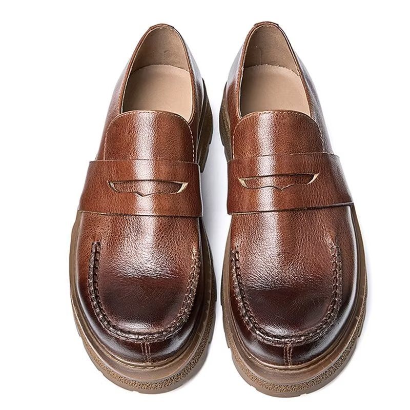 Ανδρικά Casual Παπούτσια Πολυτέλεια Comfort Slip-on Φόρεμα - Καφές