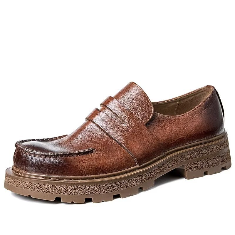 Ανδρικά Casual Παπούτσια Πολυτέλεια Comfort Slip-on Φόρεμα - Καφές