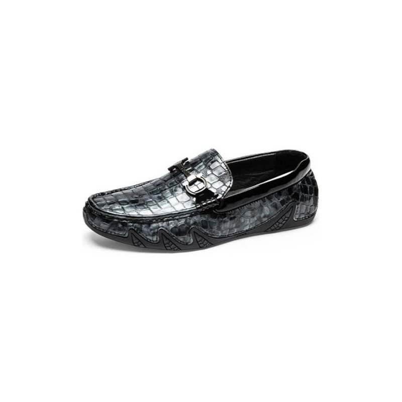 Ανδρικά Loafers Alligator Slip-on - Μπλε