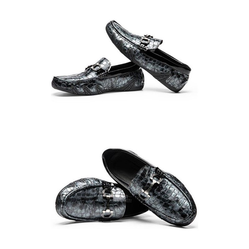 Ανδρικά Loafers Alligator Slip-on - Μπλε