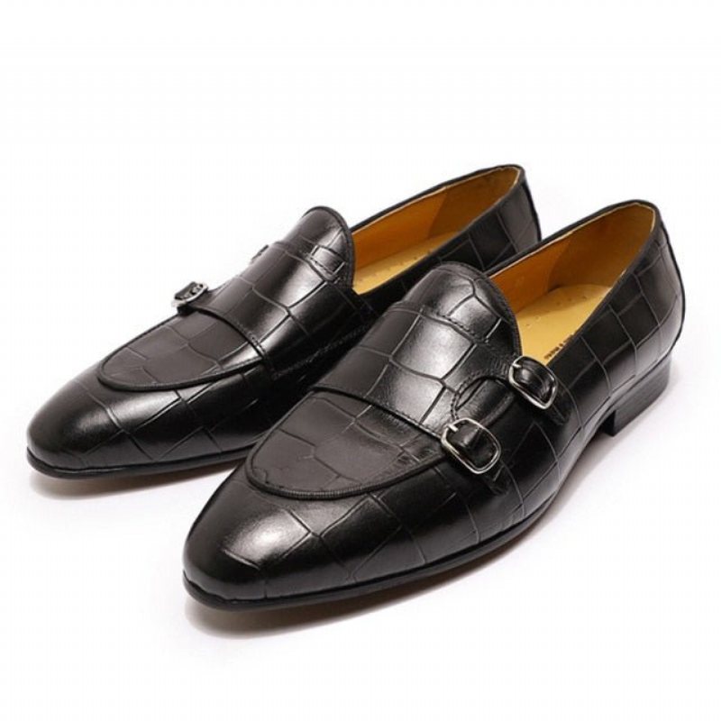 Ανδρικά Loafers Alliluxe Exotic Slip On - Μαύρο 