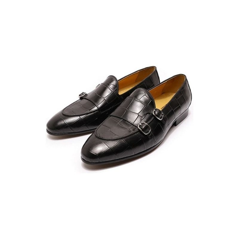 Ανδρικά Loafers Alliluxe Exotic Slip On - Μαύρο 