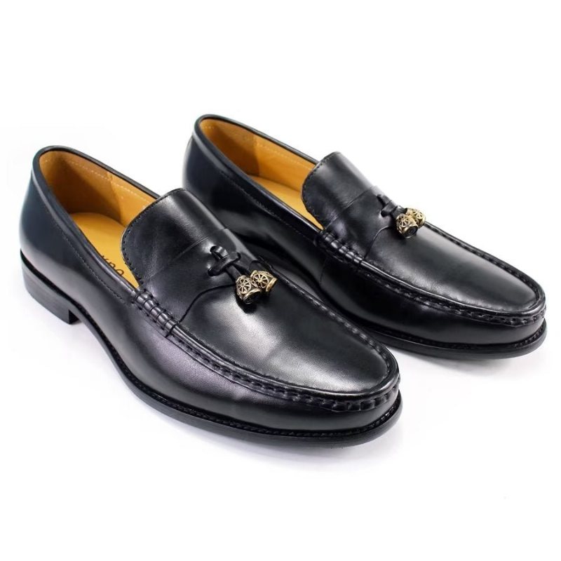 Ανδρικά Loafers Brogue Slip Ons - Μαύρο 