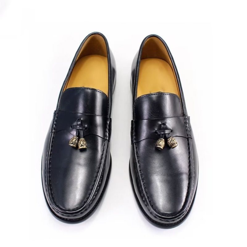 Ανδρικά Loafers Brogue Slip Ons - Μαύρο 