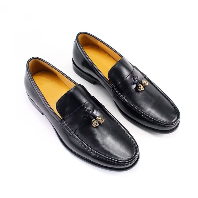 Ανδρικά Loafers Brogue Slip Ons - Μαύρο 