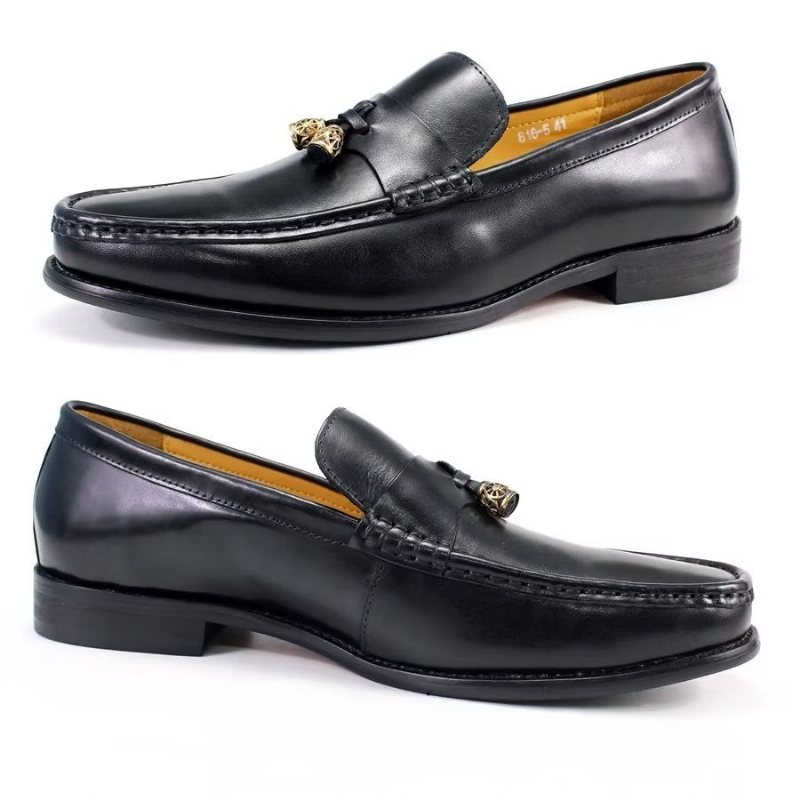 Ανδρικά Loafers Brogue Slip Ons - Μαύρο 