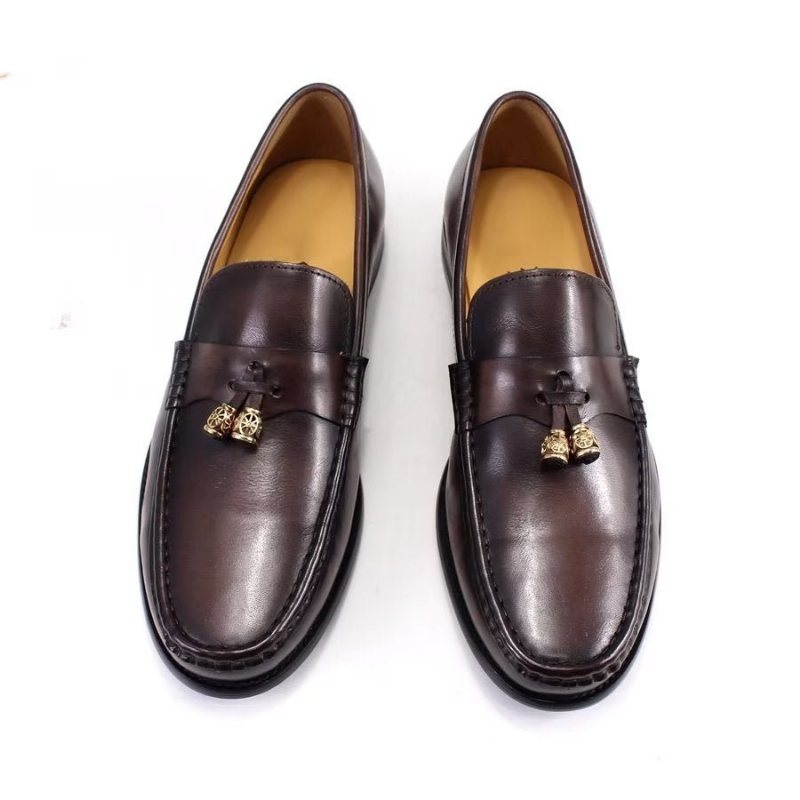 Ανδρικά Loafers Brogue Slip Ons - Καφές