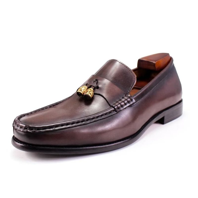 Ανδρικά Loafers Brogue Slip Ons - Καφές