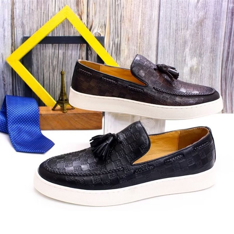 Ανδρικά Loafers Chic Slip-on Παπούτσια - Μαύρο 