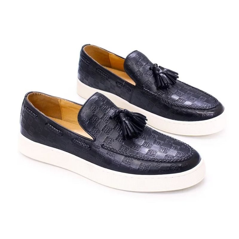 Ανδρικά Loafers Chic Slip-on Παπούτσια - Μαύρο 