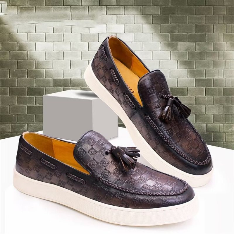 Ανδρικά Loafers Chic Slip-on Παπούτσια - Καφές