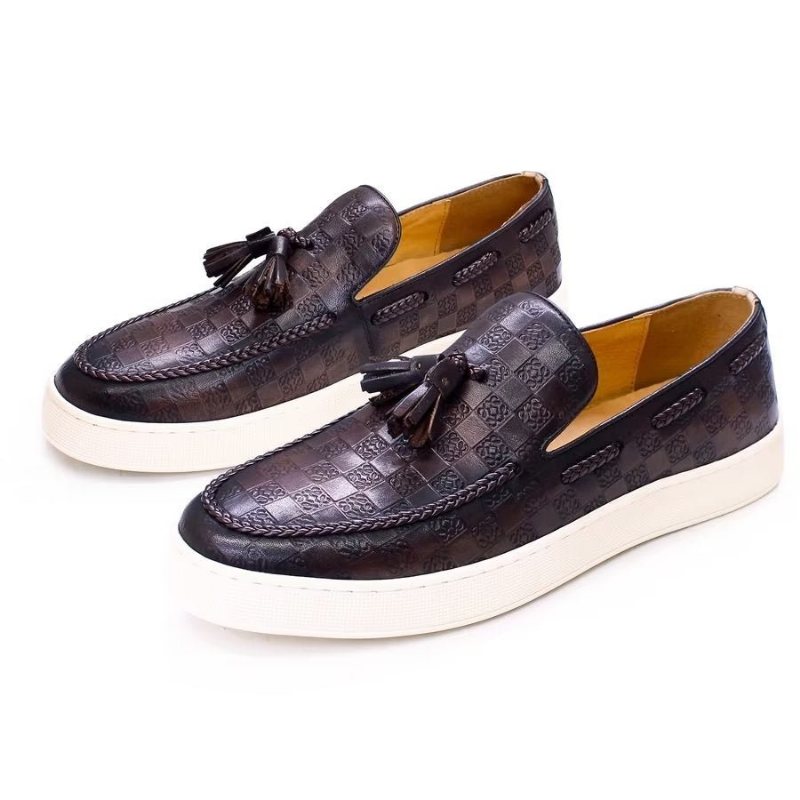 Ανδρικά Loafers Chic Slip-on Παπούτσια - Καφές