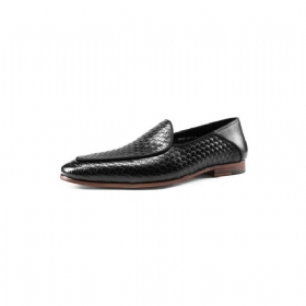 Ανδρικά Loafers Class Ανάγλυφα Δερμάτινα Formal Slip-on Brogues