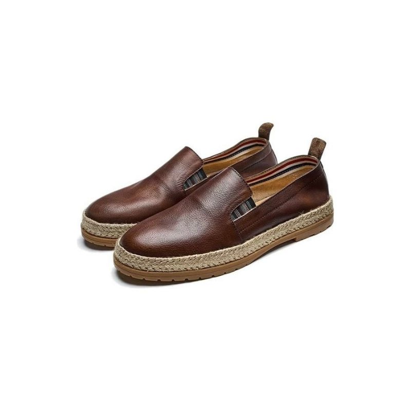 Ανδρικά Loafers Cow Leather Slip-on - Καφές