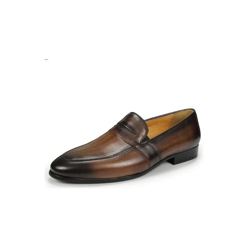 Ανδρικά Loafers Croc Pattern Lavish Slip On - Καφές