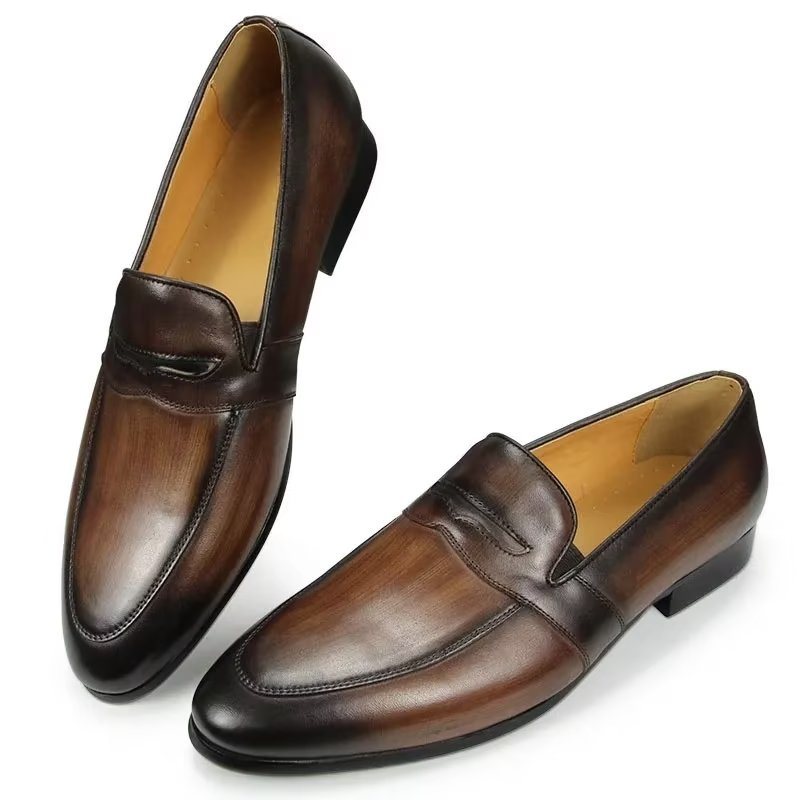 Ανδρικά Loafers Croc Pattern Lavish Slip On - Καφές