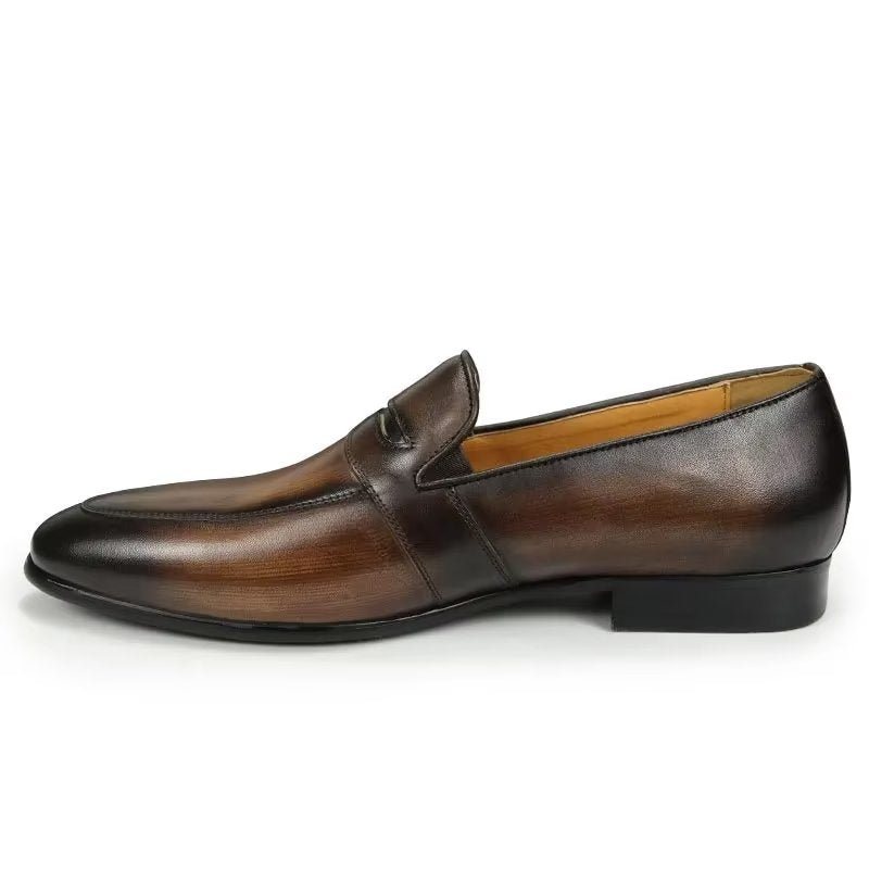 Ανδρικά Loafers Croc Pattern Lavish Slip On - Καφές