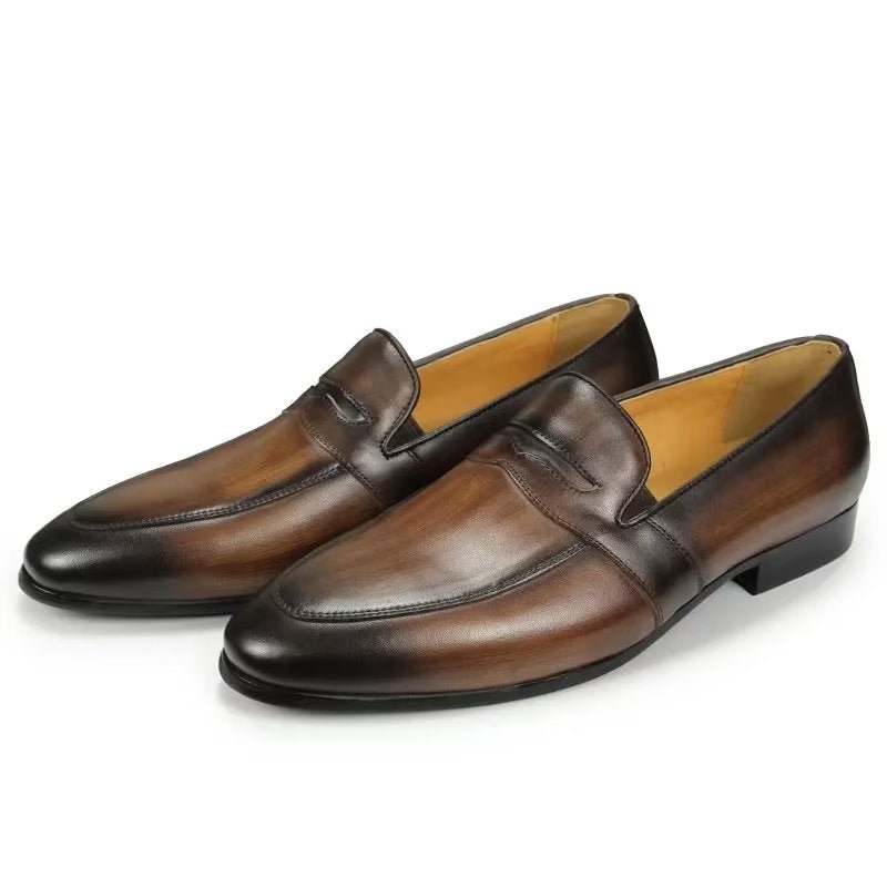 Ανδρικά Loafers Croc Pattern Lavish Slip On - Καφές