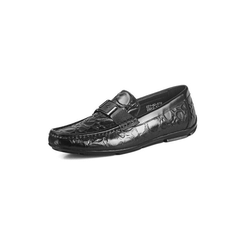 Ανδρικά Loafers Exotic Chic Crocflex Slip-on Loafer Παπούτσια - Μαύρο