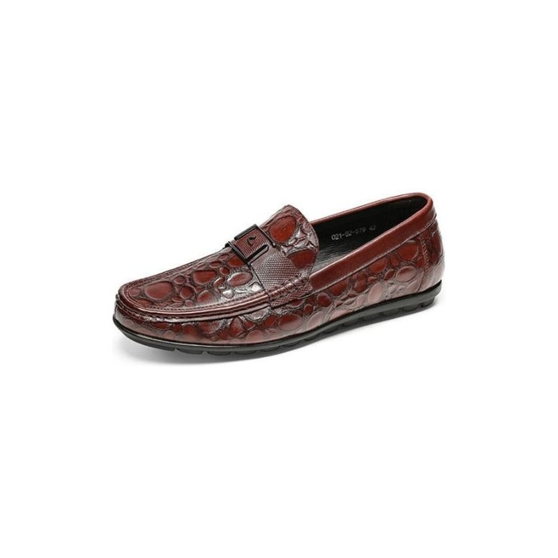 Ανδρικά Loafers Exotic Chic Crocflex Slip-on Loafer Παπούτσια - Κόκκινο