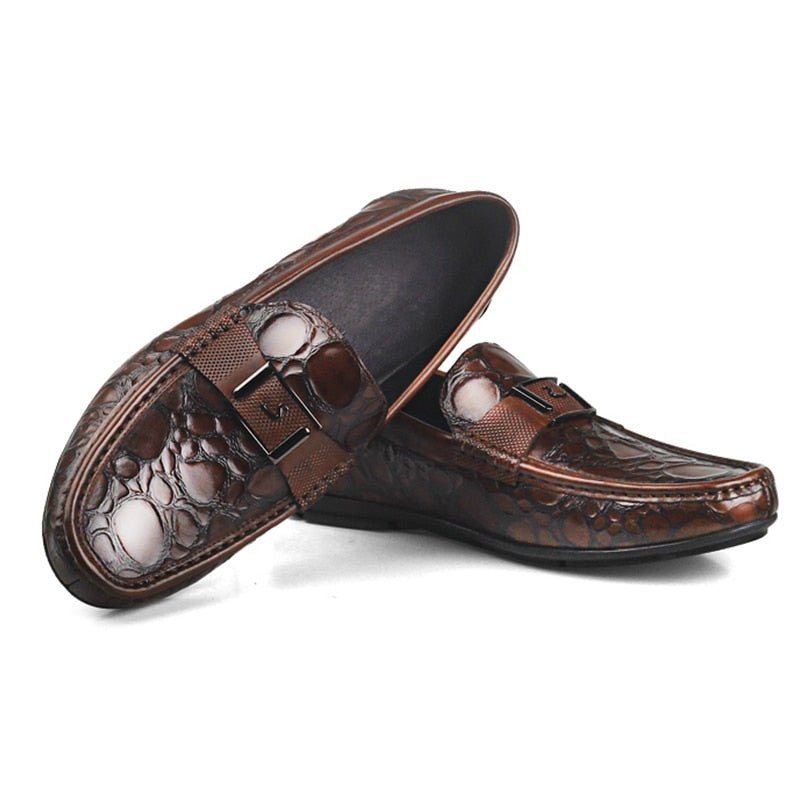 Ανδρικά Loafers Exotic Chic Crocflex Slip-on Loafer Παπούτσια - Κόκκινο 2