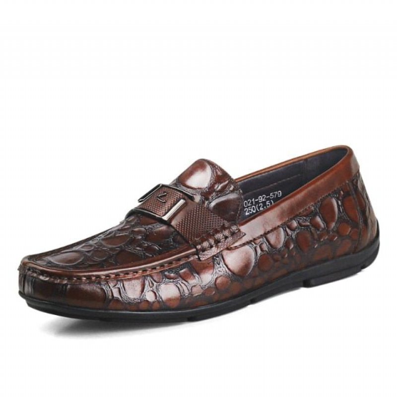 Ανδρικά Loafers Exotic Chic Crocflex Slip-on Loafer Παπούτσια - Κόκκινο 2