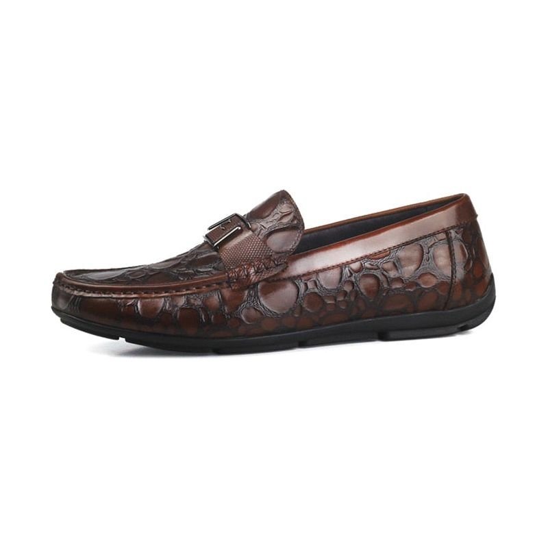 Ανδρικά Loafers Exotic Chic Crocflex Slip-on Loafer Παπούτσια - Κόκκινο 2