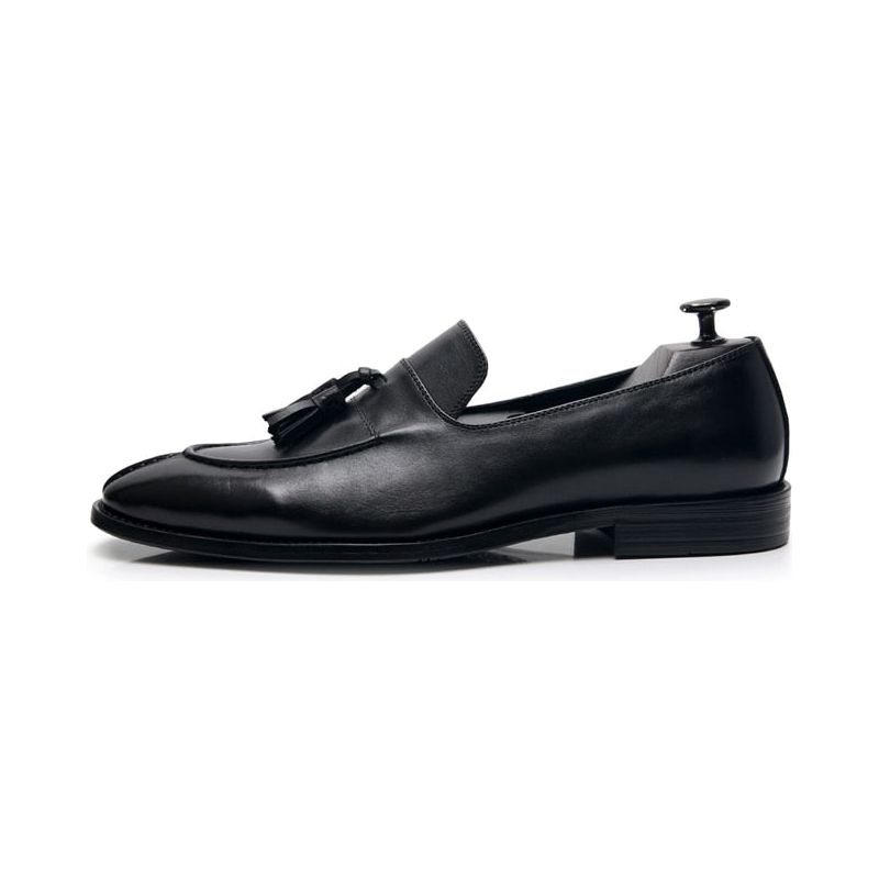 Ανδρικά Loafers Exotic Leather Oxford Dress - Μαύρο