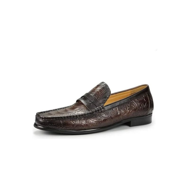 Ανδρικά Loafers Exotic Metal Toe Slip On