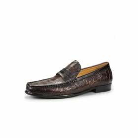 Ανδρικά Loafers Exotic Metal Toe Slip On