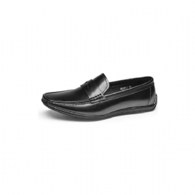 Ανδρικά Loafers Exotic Square Toe Leather Slip-on