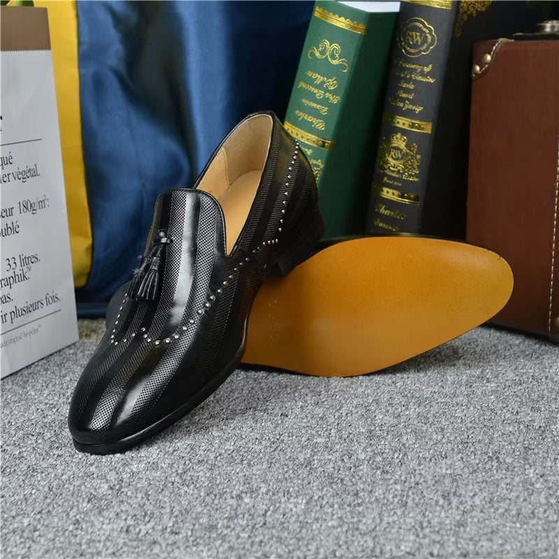 Ανδρικά Loafers Exotic Tassel - Μαύρος