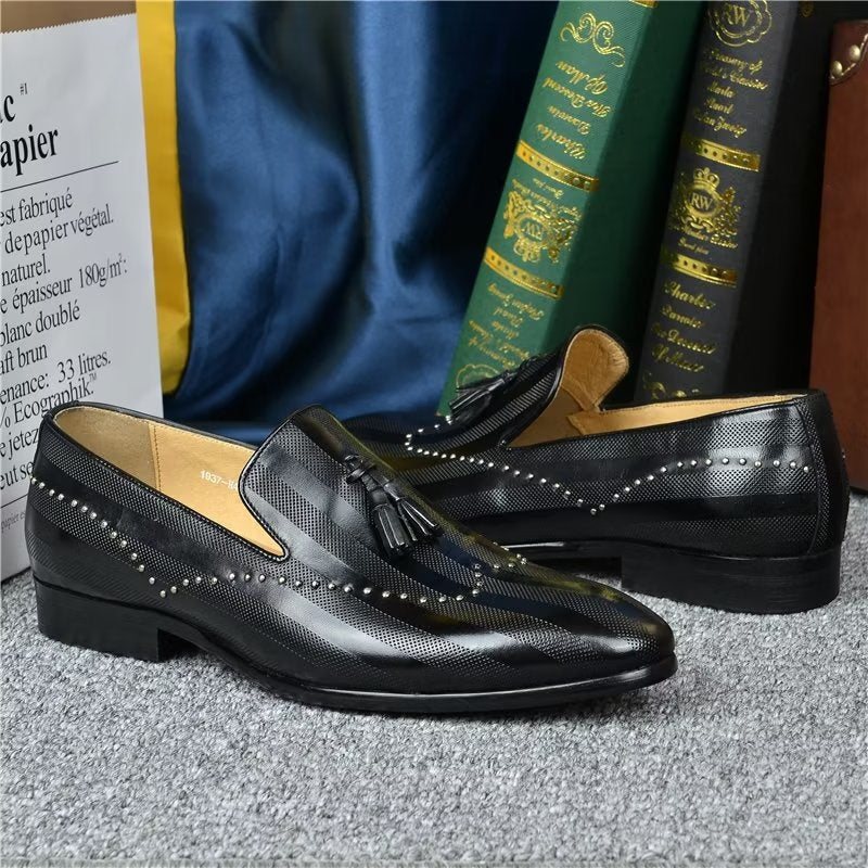 Ανδρικά Loafers Exotic Tassel - Μαύρος