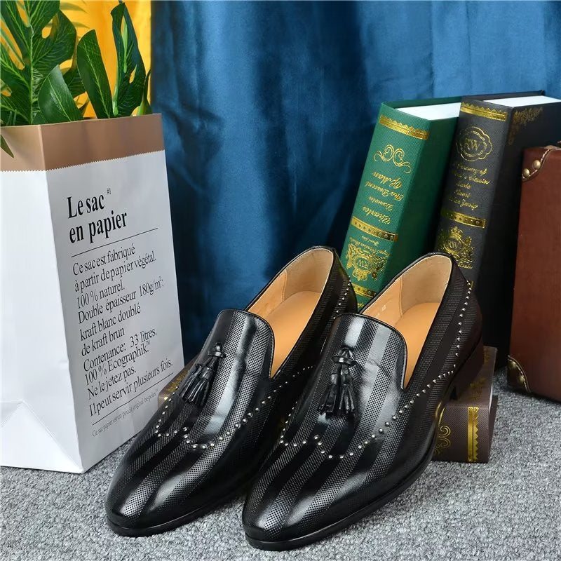 Ανδρικά Loafers Exotic Tassel - Μαύρος