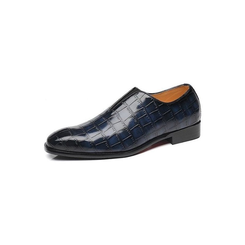 Ανδρικά Loafers Exotic Μυτερά Παπούτσια Brogue - Μπλε