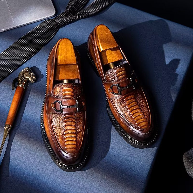 Ανδρικά Loafers Exquisite Slip-on - Καφές