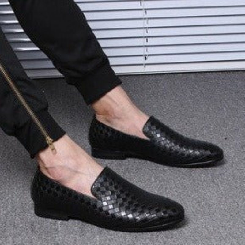 Ανδρικά Loafers Extravagant Πολυτελή Γυαλιστερά Λουστρίνι - Μαύρο