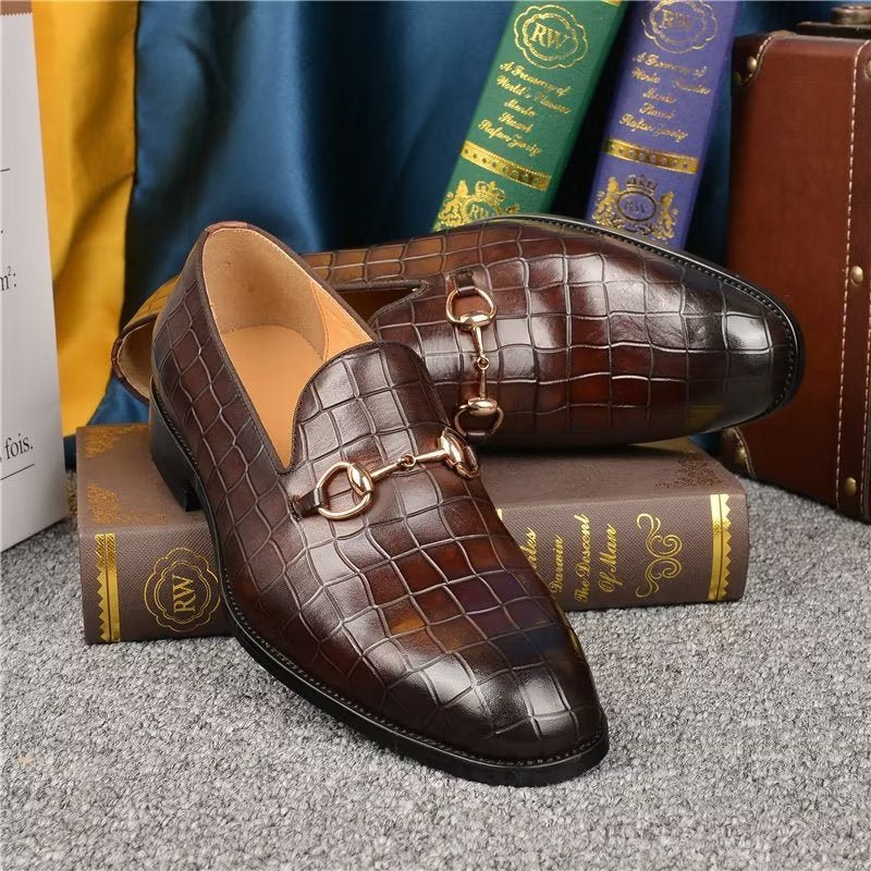 Ανδρικά Loafers Hazel Πολυτέλεια Elegant Slip-on - Καφές