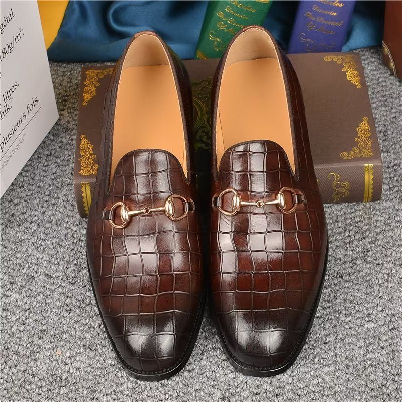 Ανδρικά Loafers Hazel Πολυτέλεια Elegant Slip-on - Καφές