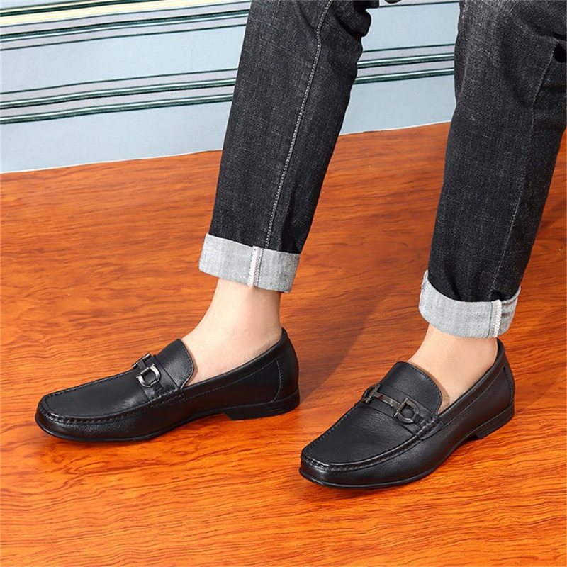 Ανδρικά Loafers Hazel Πολυτέλεια Slip-on Leather - Μαύρο