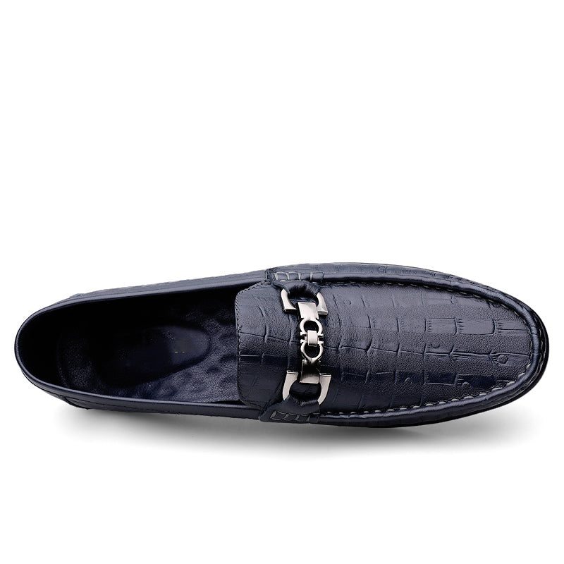 Ανδρικά Loafers Modish Croctex Slip-on Driving - Μπλε