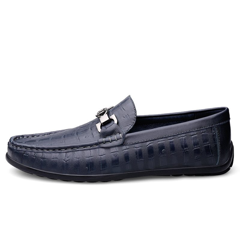 Ανδρικά Loafers Modish Croctex Slip-on Driving - Μπλε