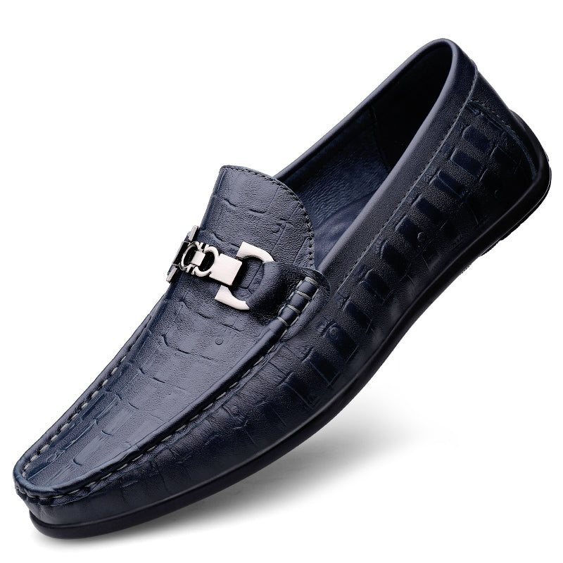 Ανδρικά Loafers Modish Croctex Slip-on Driving - Μπλε