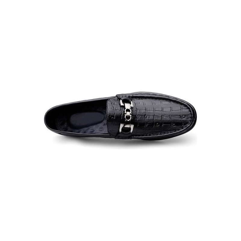 Ανδρικά Loafers Modish Croctex Slip-on Driving - Μαύρο