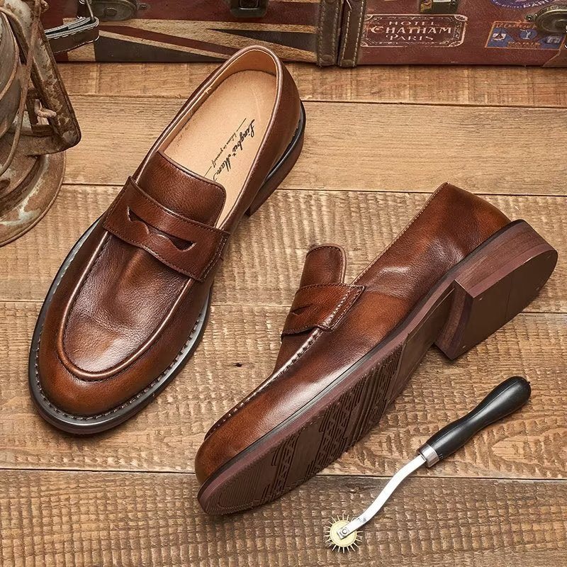 Ανδρικά Loafers Modish Slip On Penny - Καφές